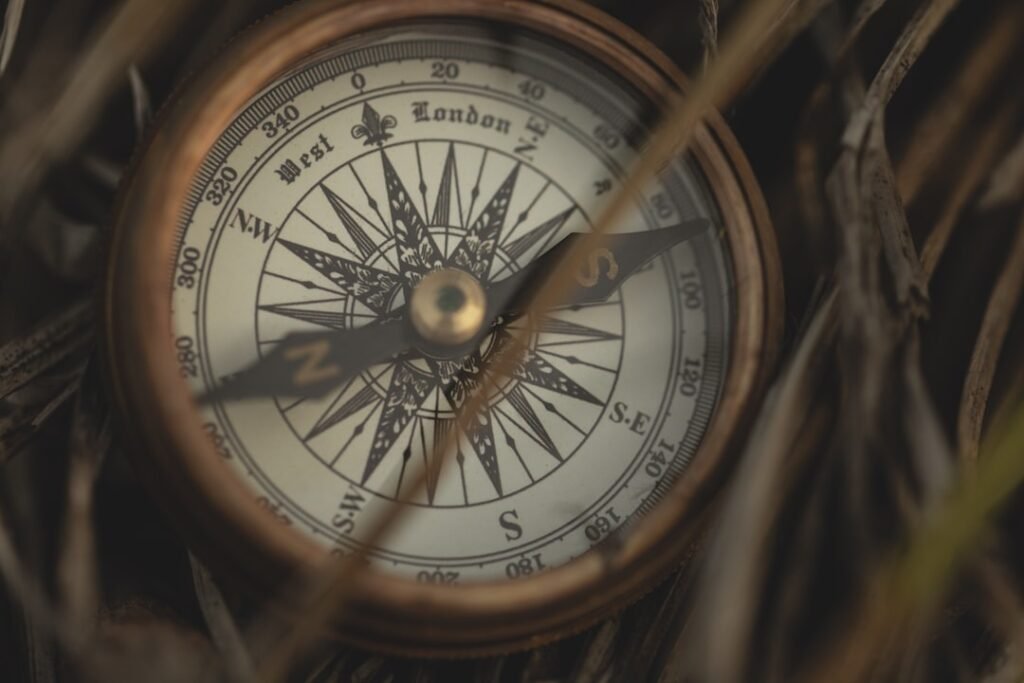 Photo Antique compass